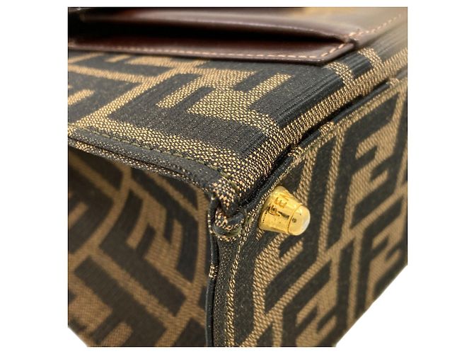 Borsa a 2 vie Fendi Zucca Pattern Marrone - vista 23