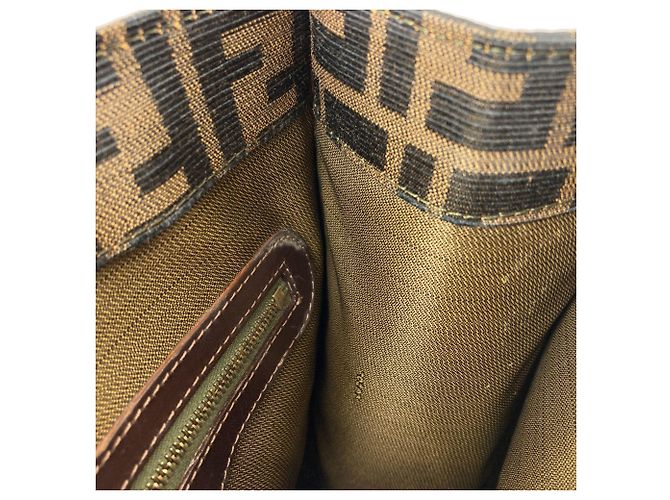 Borsa a 2 vie Fendi Zucca Pattern Marrone - vista 8