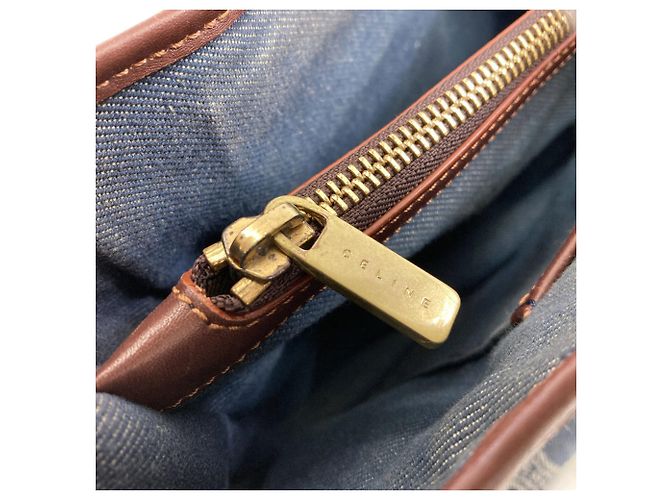 Céline Celine Boogie Bag Handtasche Braun Dunkelblau - Ansicht 10