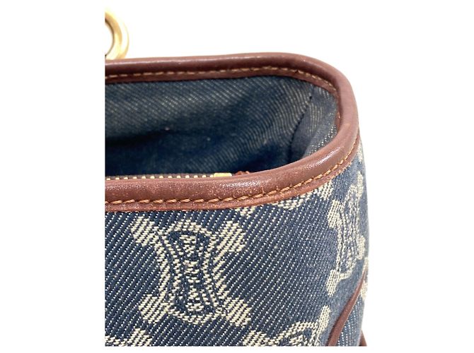Céline Celine Boogie Bag Handtasche Braun Dunkelblau - Ansicht 13