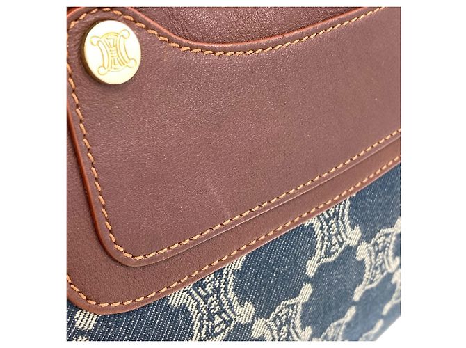 Céline Celine Boogie Bag Handtasche Braun Dunkelblau - Ansicht 14