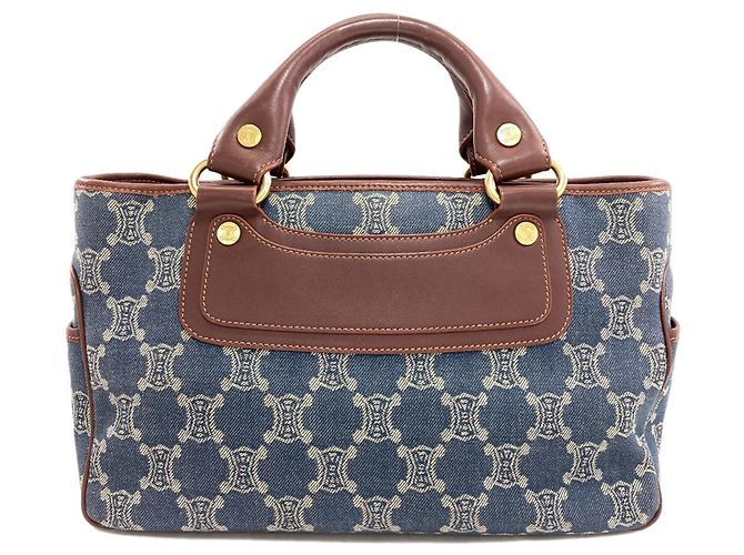 Céline Celine Boogie Bag Handtasche Braun Dunkelblau - Ansicht 2