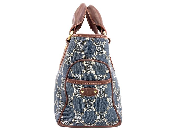 Céline Celine Boogie Bag Handtasche Braun Dunkelblau - Ansicht 3