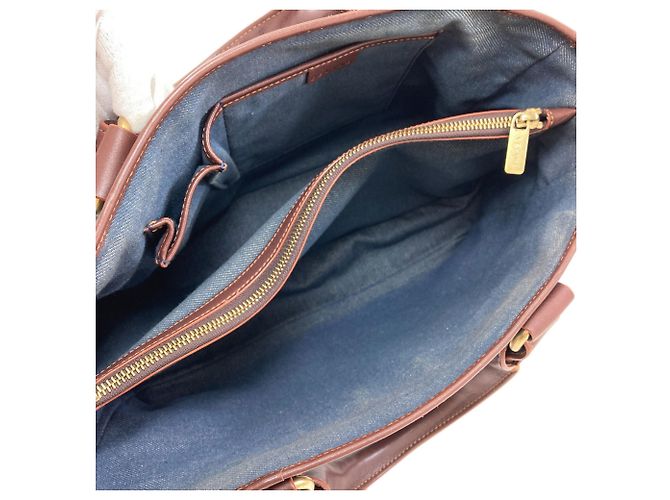 Céline Celine Boogie Bag Handtasche Braun Dunkelblau - Ansicht 5