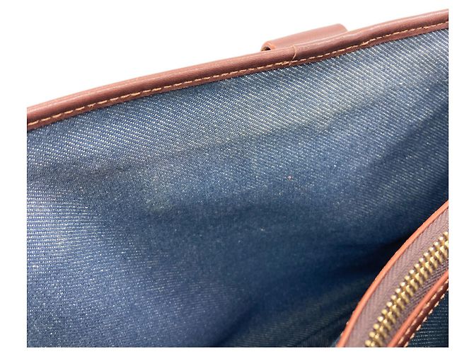Céline Celine Boogie Bag Handtasche Braun Dunkelblau - Ansicht 9