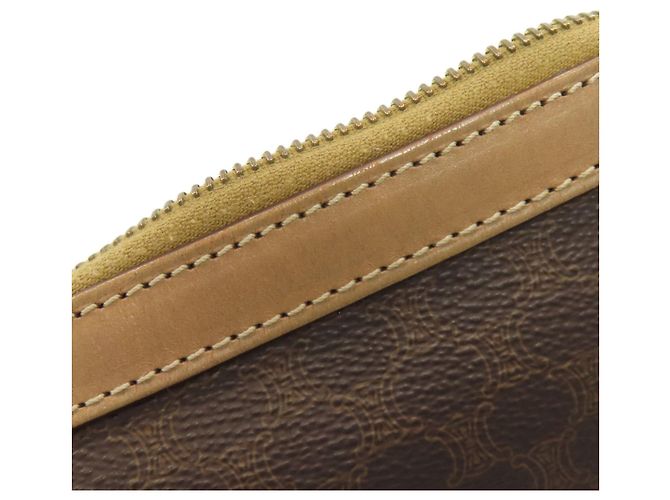 Céline Borsa Mini Boston Celine in PVC/Pelle marrone - vista 11
