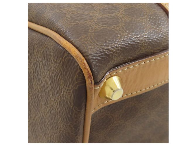 Céline Borsa Mini Boston Celine in PVC/Pelle marrone - vista 19