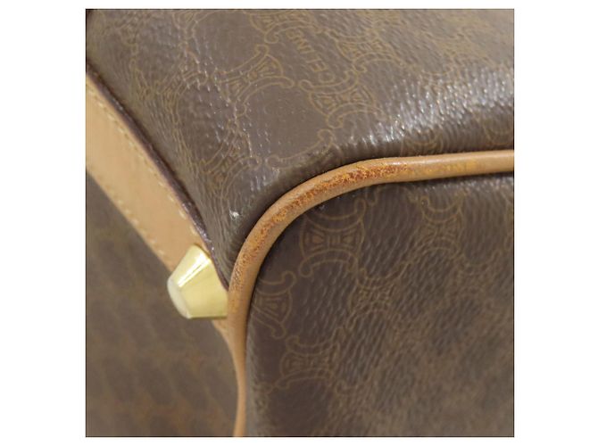 Céline Borsa Mini Boston Celine in PVC/Pelle marrone - vista 20
