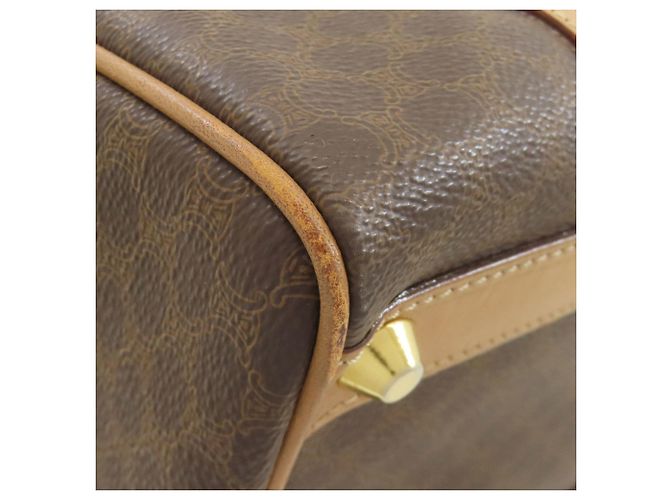 Céline Borsa Mini Boston Celine in PVC/Pelle marrone - vista 21