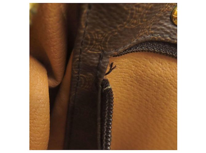 Céline Borsa Mini Boston Celine in PVC/Pelle marrone - vista 9