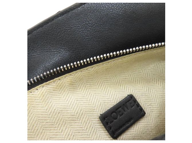 Borsa 2-Way Loewe Puzzle Bag Mini Marrone Nero Bianco - vista 10