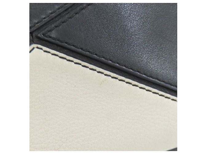 Borsa 2-Way Loewe Puzzle Bag Mini Marrone Nero Bianco - vista 16