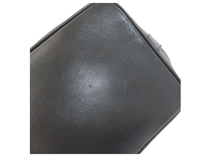 Céline Borsa a tracolla con coulisse in pelle nera Celine Nero - vista 14