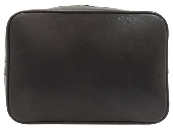 Céline Borsa a tracolla con coulisse in pelle nera Celine Nero - vista 4