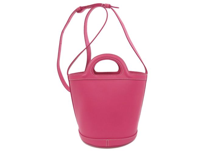 Borsa a secchiello Marni - Pelle di vitello rosa - vista 2