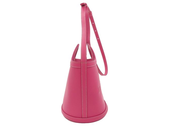 Borsa a secchiello Marni - Pelle di vitello rosa - vista 3