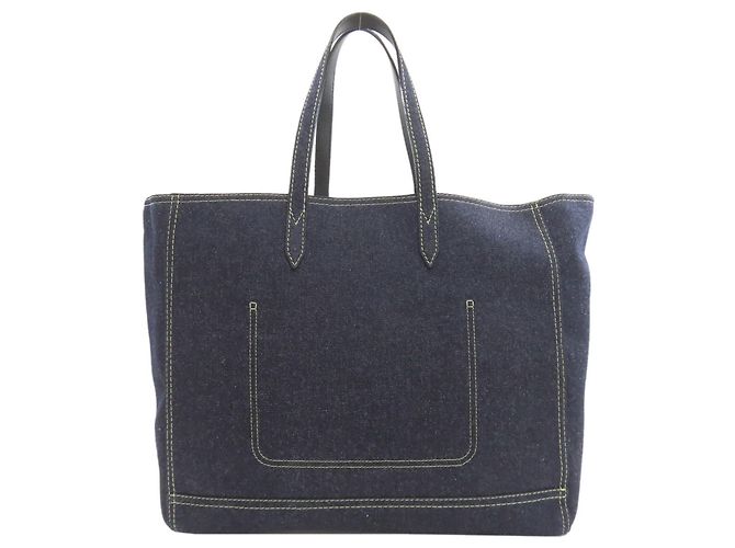 Jimmy Choo Denim Tote Bag Blau Marineblau - Ansicht 2