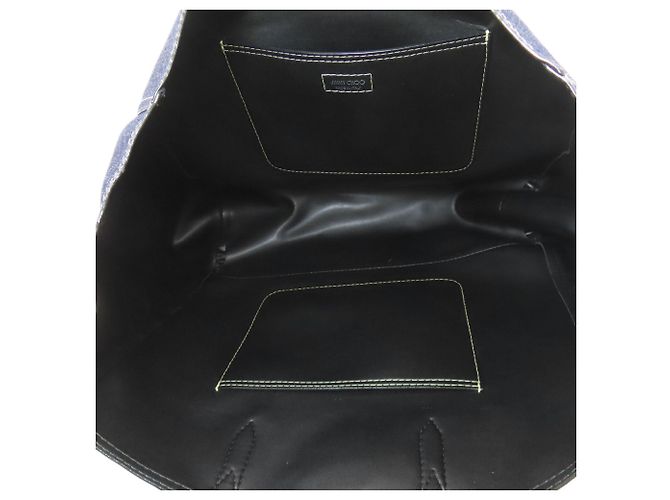 Jimmy Choo Denim Tote Bag Blau Marineblau - Ansicht 5