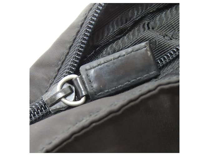 Borsa a tracolla in nylon nero Prada - vista 12