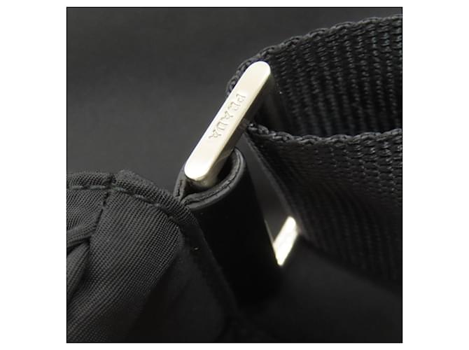 Borsa a tracolla in nylon nero Prada - vista 15