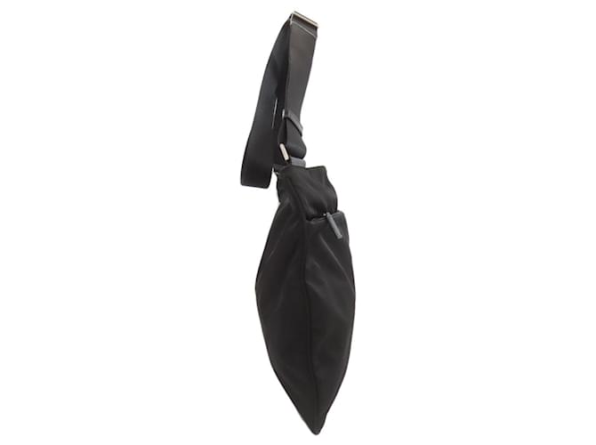 Borsa a tracolla in nylon nero Prada - vista 3