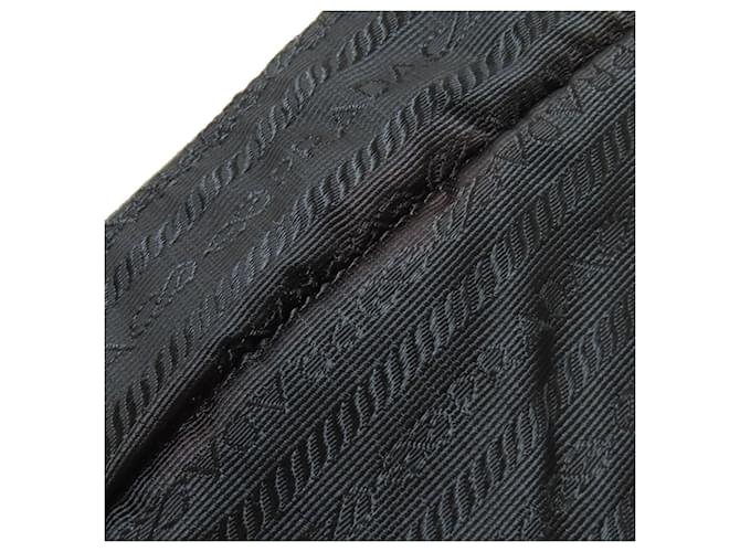 Borsa a tracolla in nylon nero Prada - vista 9