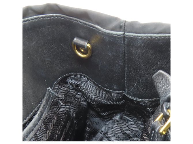 Prada Ribbon 2-Way Handtasche Schwarz - Ansicht 12