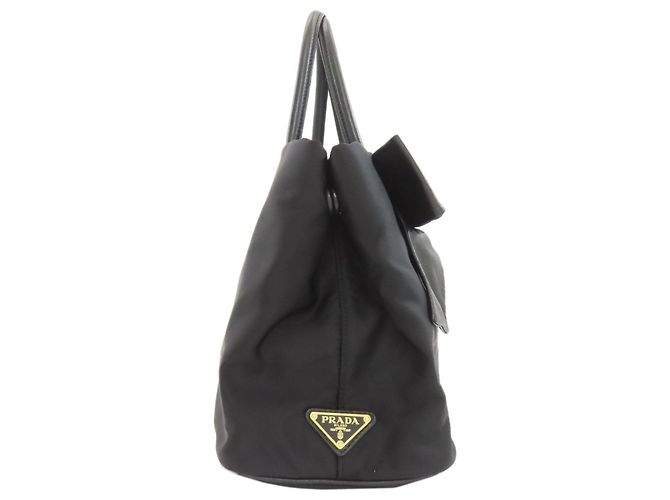 Prada Ribbon 2-Way Handtasche Schwarz - Ansicht 3