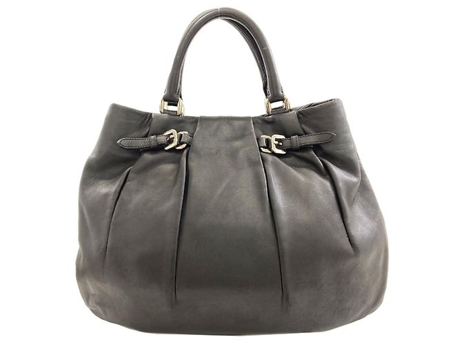 Borsa a 2 modi in pelle da donna Prada Nero - vista 2