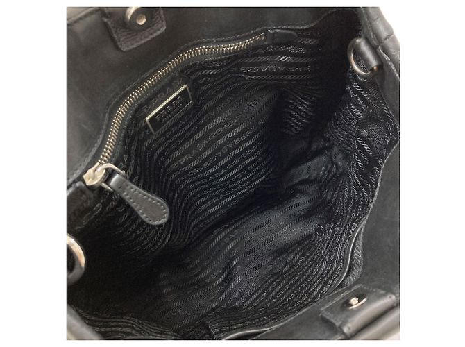 Borsa a 2 modi in pelle da donna Prada Nero - vista 5
