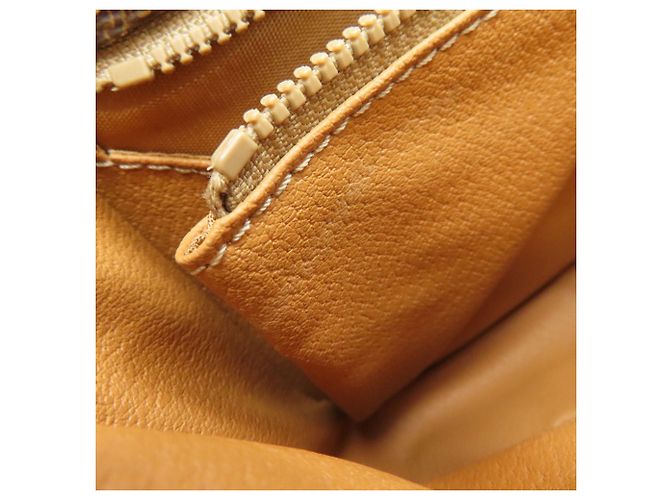 Céline Celine Macadam Leder Schultertasche Braun - Ansicht 11