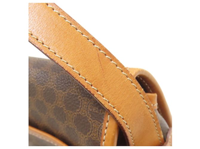 Céline Celine Macadam Leder Schultertasche Braun - Ansicht 21