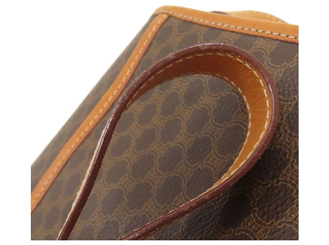 Céline Celine Macadam Leder Schultertasche Braun - Ansicht 24