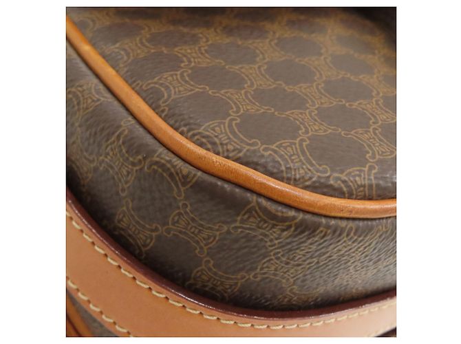 Céline Celine Macadam Leder Schultertasche Braun - Ansicht 27