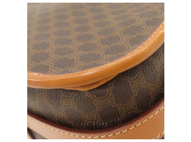 Céline Celine Macadam Leder Schultertasche Braun - Ansicht 28