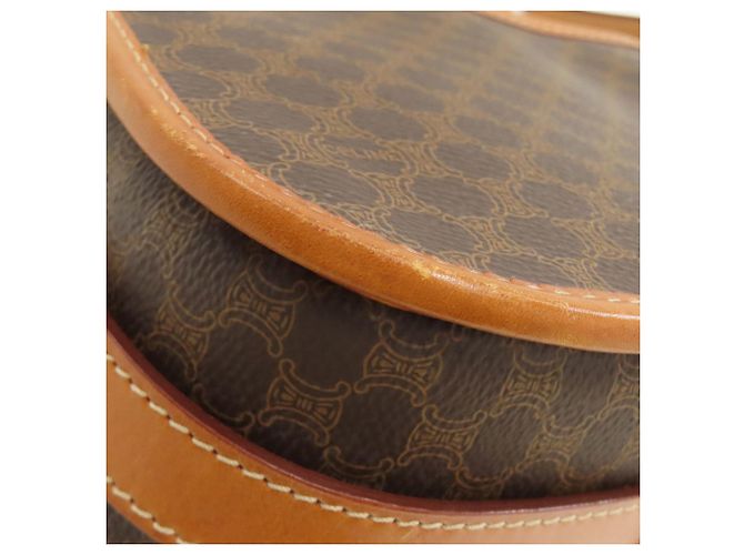 Céline Celine Macadam Leder Schultertasche Braun - Ansicht 29