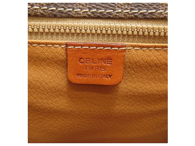 Céline Celine Macadam Leder Schultertasche Braun - Ansicht 6
