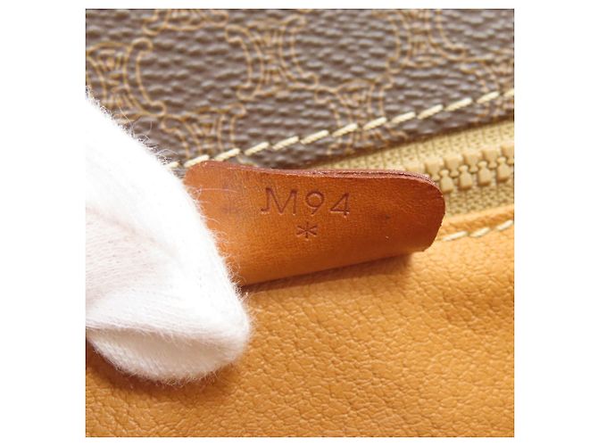 Céline Celine Macadam Leder Schultertasche Braun - Ansicht 7
