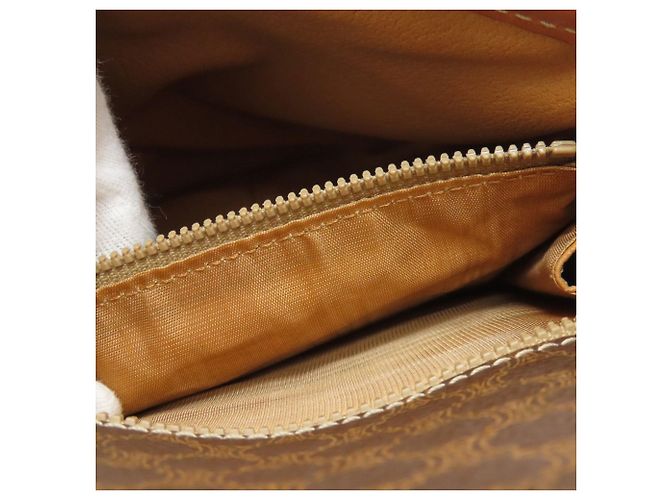 Céline Celine Macadam Leder Schultertasche Braun - Ansicht 9
