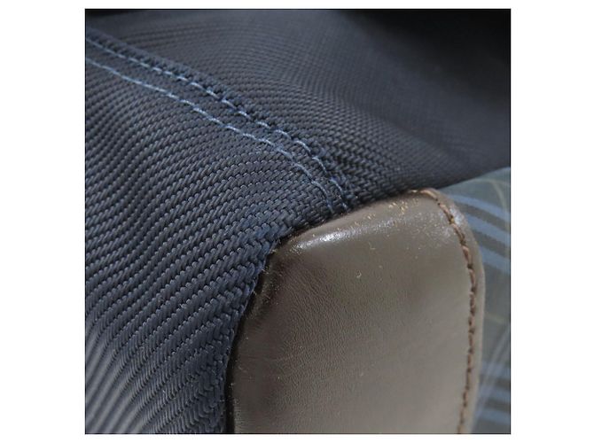 Borsa a tracolla Burberry Black Label Nero Blu navy - vista 13