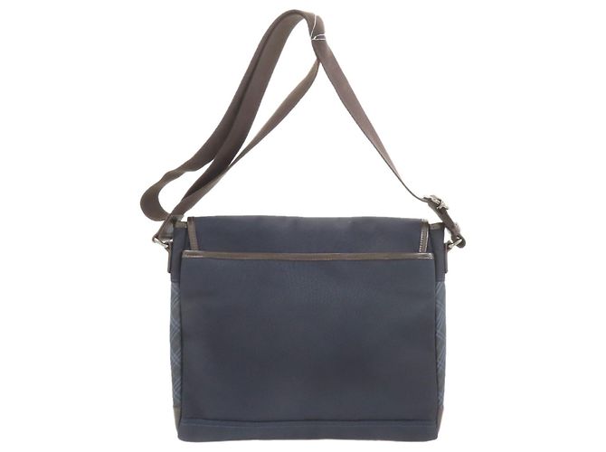 Borsa a tracolla Burberry Black Label Nero Blu navy - vista 2
