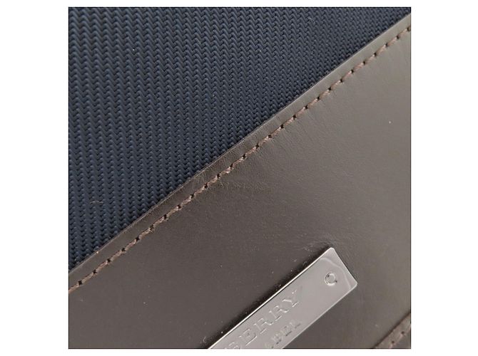 Borsa a tracolla Burberry Black Label Nero Blu navy - vista 8
