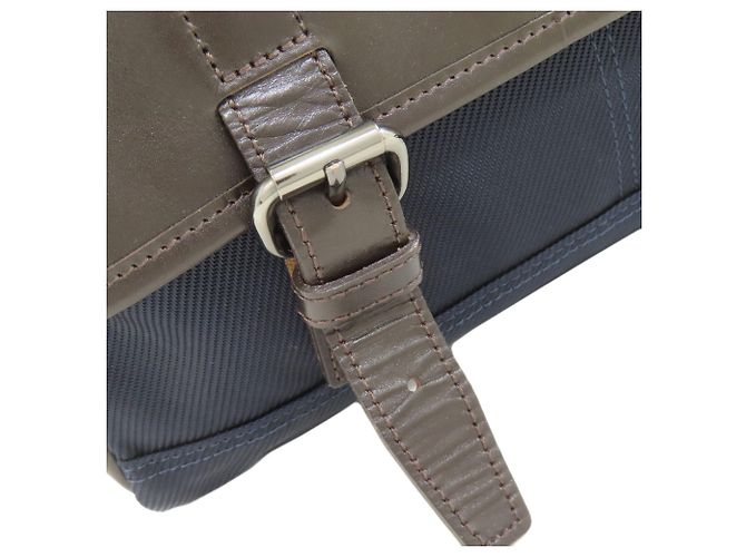 Borsa a tracolla Burberry Black Label Nero Blu navy - vista 9
