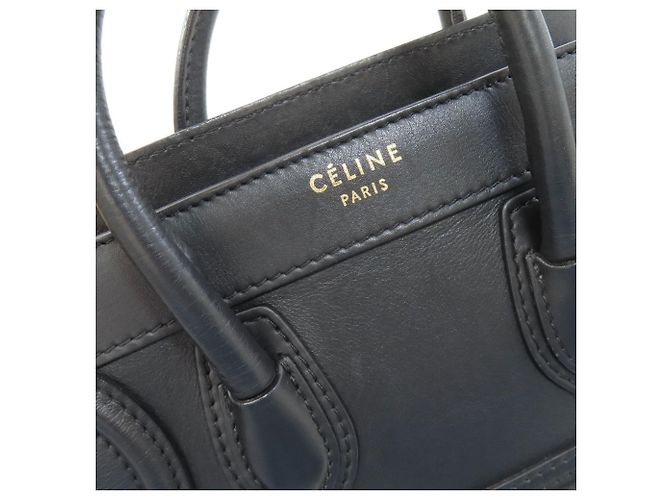 Céline Borsa a 2 vie Celine Luggage Nano Nero - vista 14