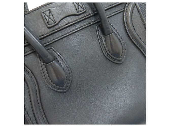 Céline Borsa a 2 vie Celine Luggage Nano Nero - vista 15