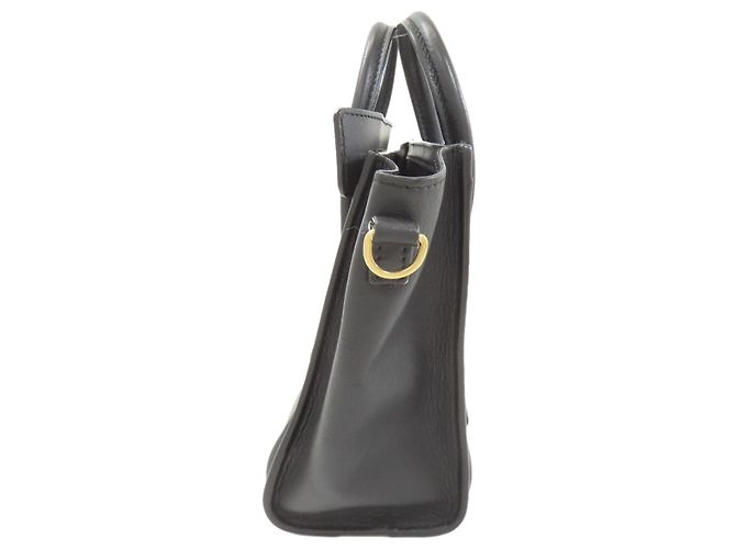 Céline Borsa a 2 vie Celine Luggage Nano Nero - vista 3