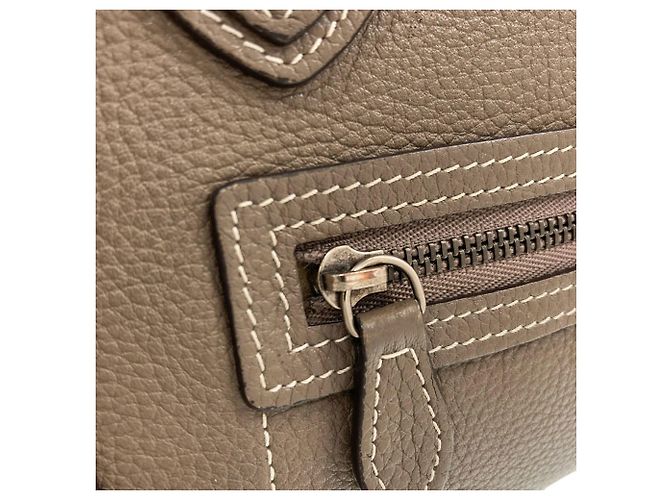 Céline Borsa Celine Luggage Nano 2-Way Grigio - vista 16