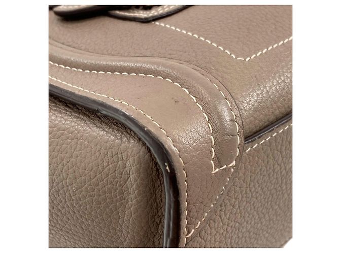 Céline Borsa Celine Luggage Nano 2-Way Grigio - vista 28