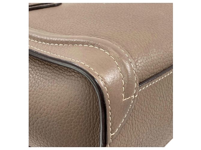 Céline Borsa Celine Luggage Nano 2-Way Grigio - vista 30