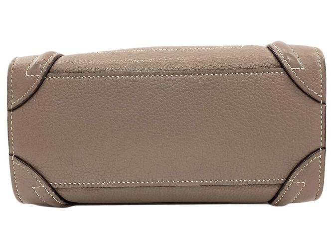 Céline Borsa Celine Luggage Nano 2-Way Grigio - vista 4